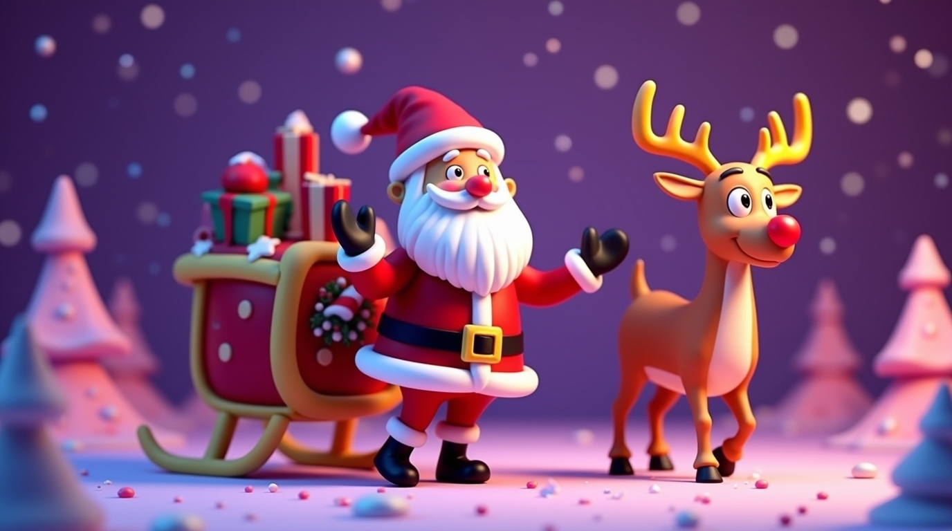 Christmas Santa & Reindeer Dance