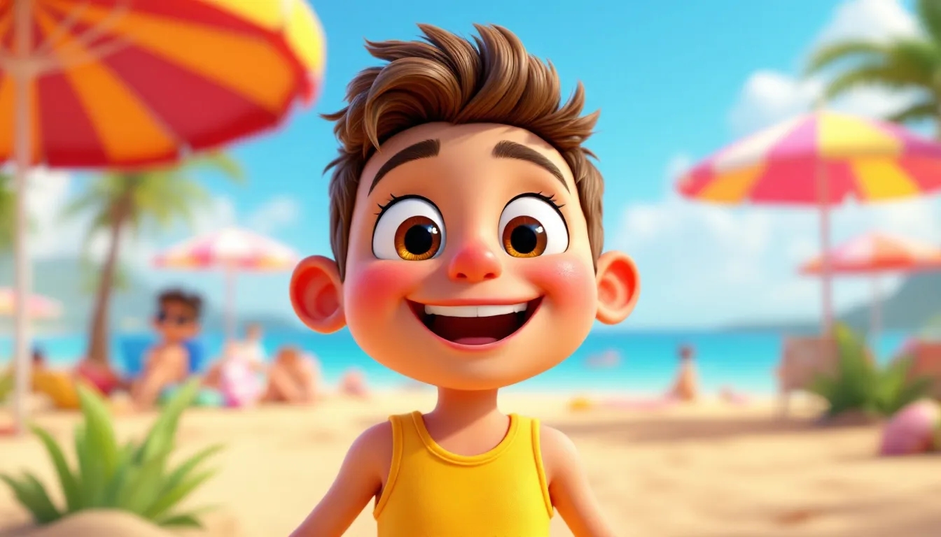Summer Fun at the Beach Animation